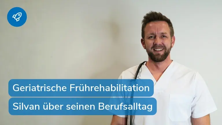 Silvan Schroeren teilt seine Erfahrungen in der geriatrischen Frühreha